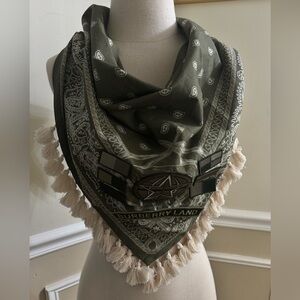 SOLD* Burberry tassel scarf